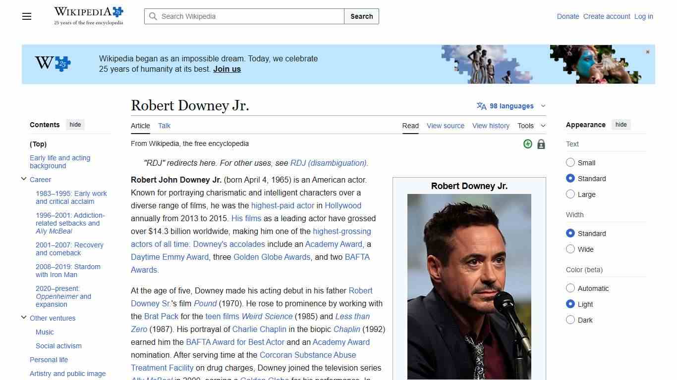 Robert Downey Jr. - Wikipedia