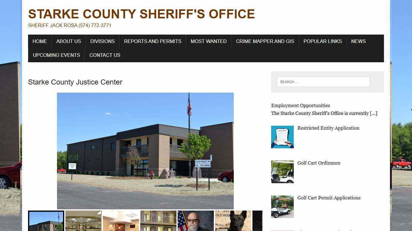 Starke County Sheriff’s Office – Sheriff Jack Rosa (574) 772-3771